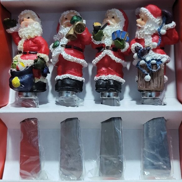 Vintage Christmas Santa Spreaders Set of 4 - Picture 3 of 13